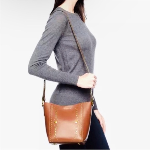 Frye studded leather crossbody bag NEW - Picture 1 of 15